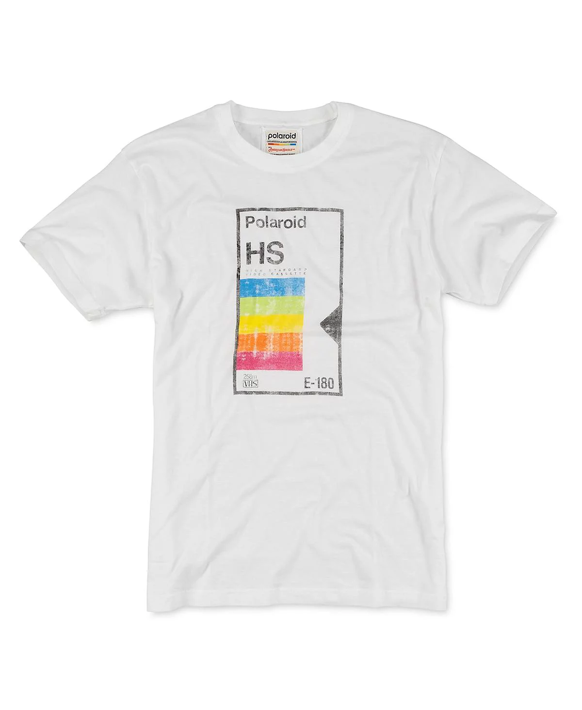 Мужская и женская белая футболка Polaroid Vintage Fade от American Needle в винтажном стиле 5290₽