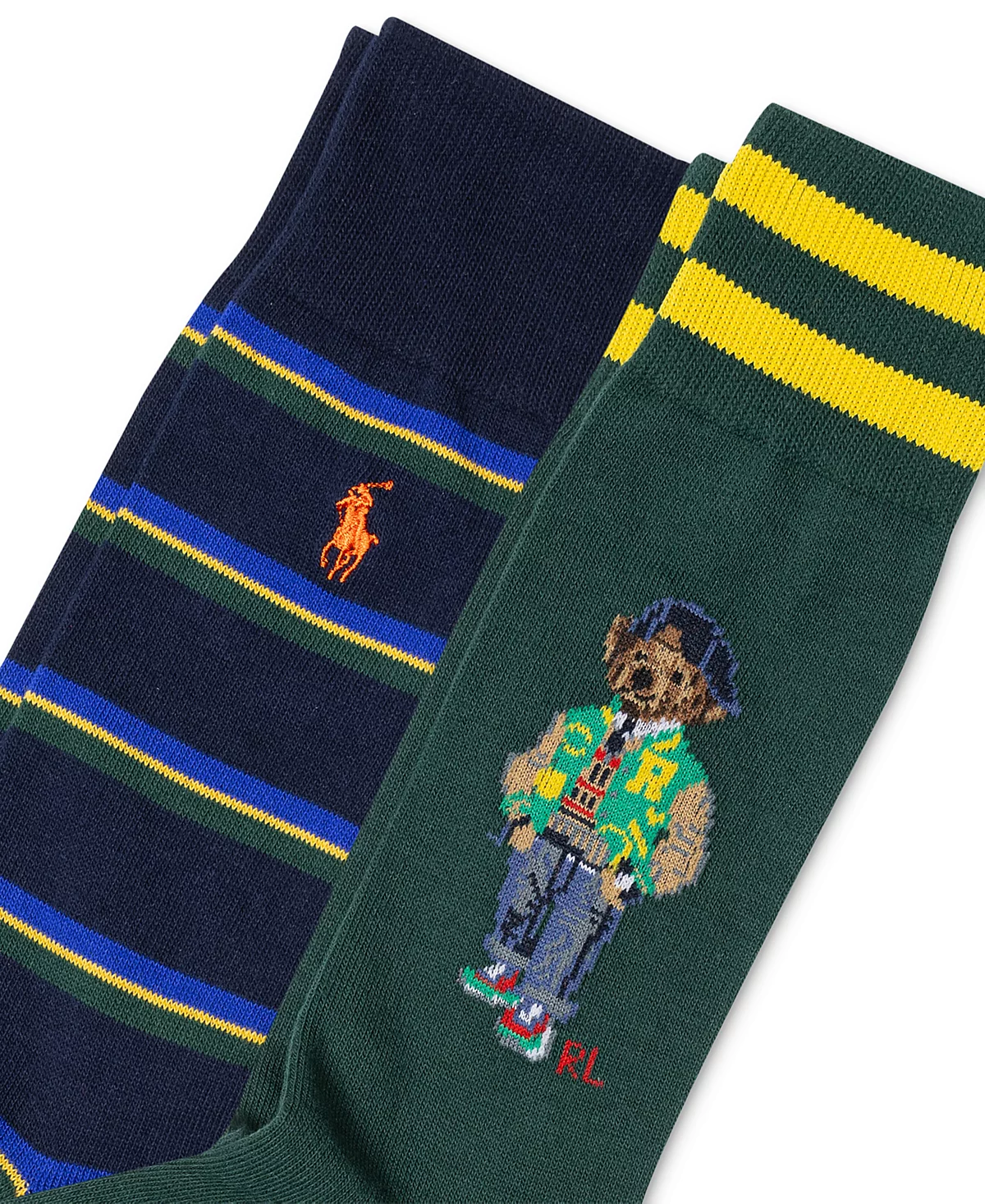 Мужские носки Polo Ralph Lauren, 2 шт. Носки American Heritage Bear Slack