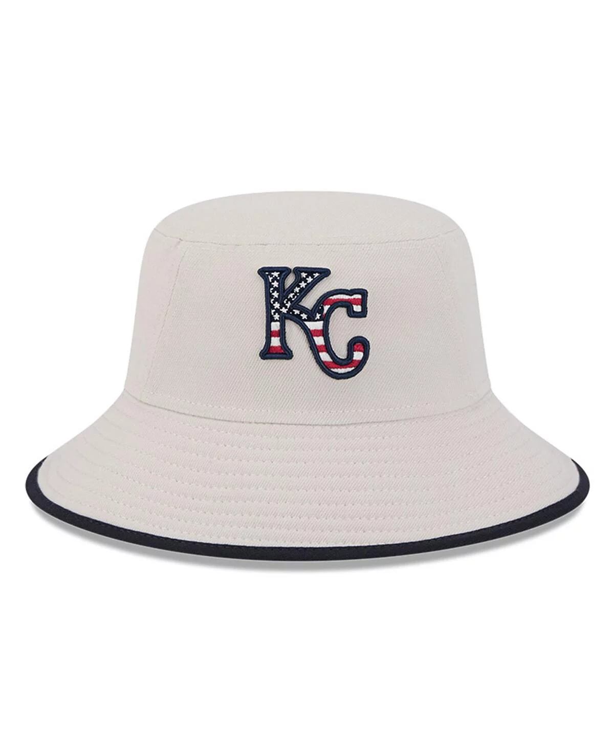 New Era Mens Khaki Kansas City Royals 2024 Fourth of July Bucket Hat 6890₽