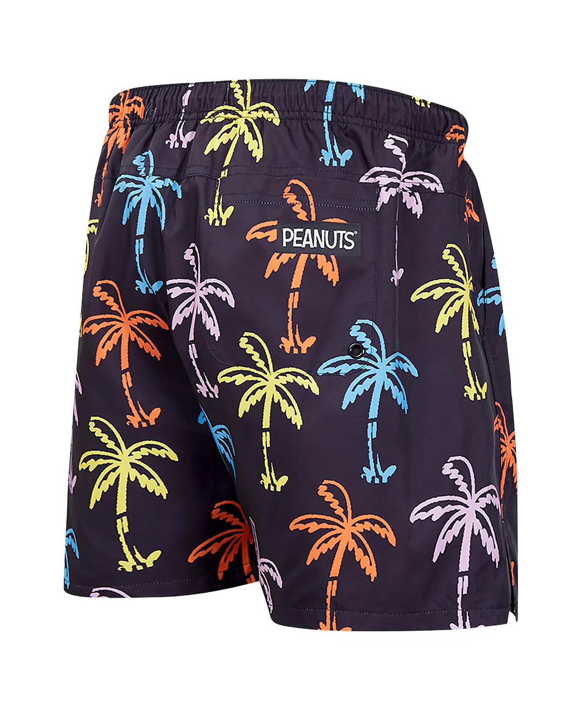 Freeze Max Mens Black Peanuts Snoopy Graffiti On Palm Trees Woven Shorts 9290₽