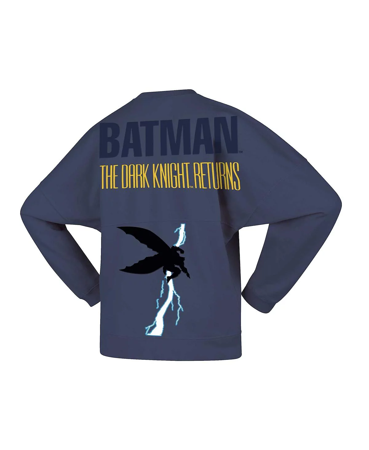 Spirit Jersey Men's and Women's Blue Batman The Dark Knight Returns Moonlight Fleece Pullover Sweatshirt