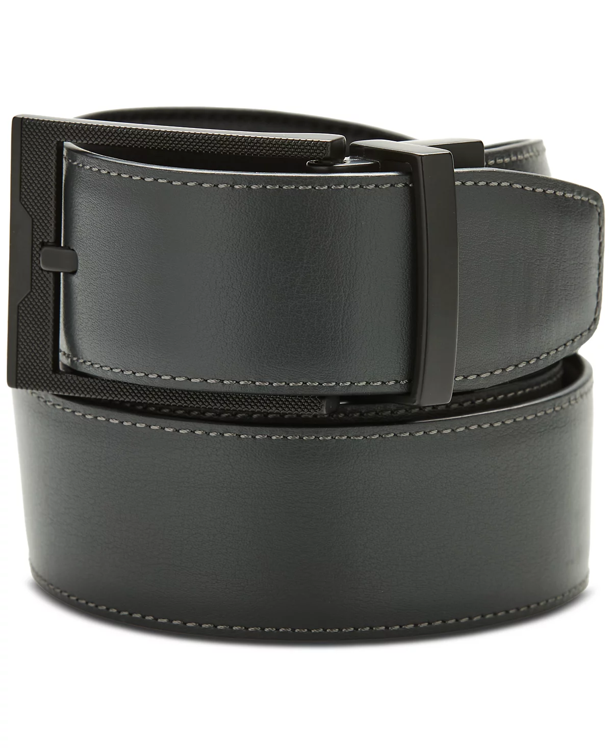 Perry Ellis Portfolio Men's Black Stanely Belt