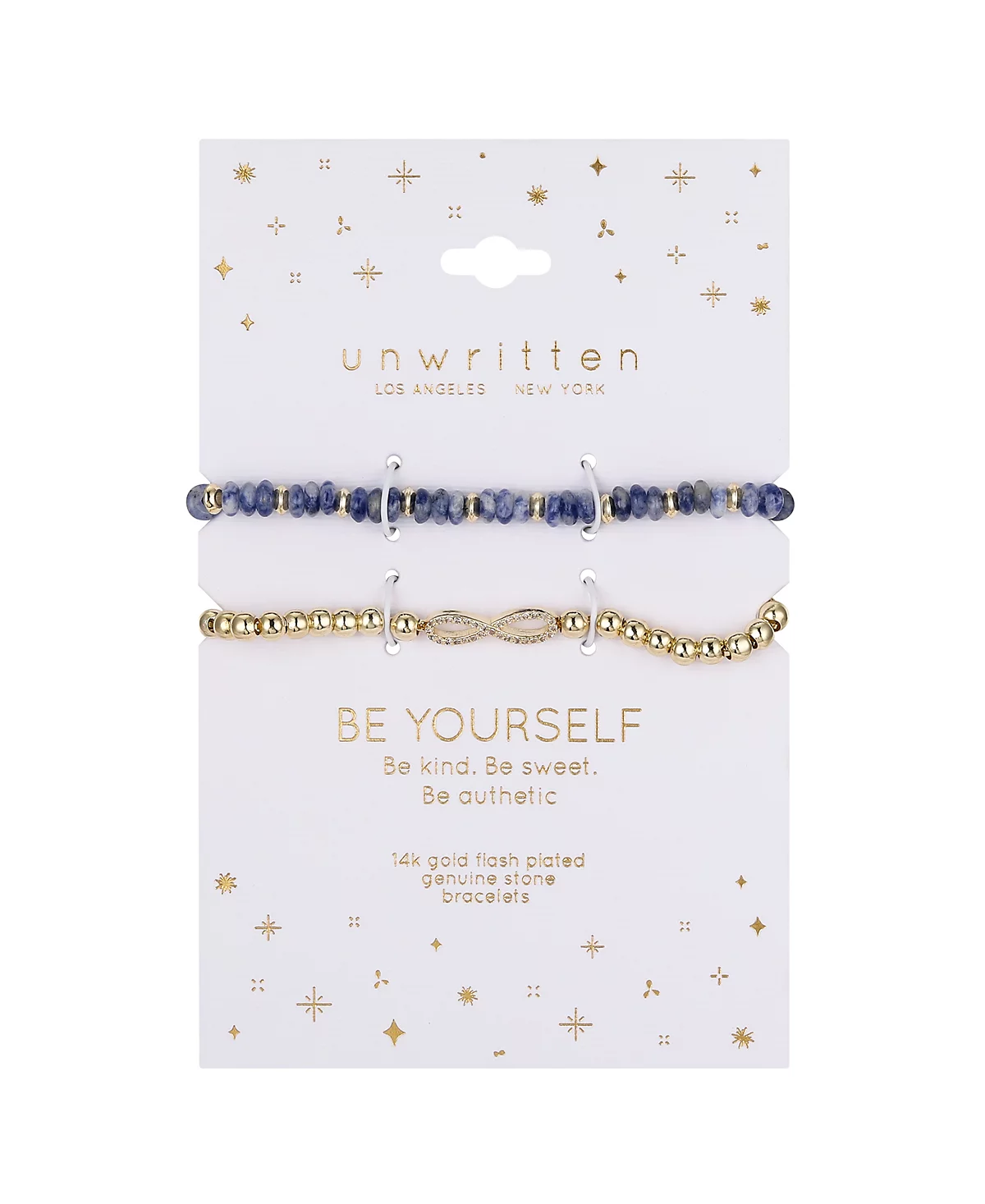 Unwritten Sodalite Stretch and Infinity Bolo Bracelet Set 6290₽