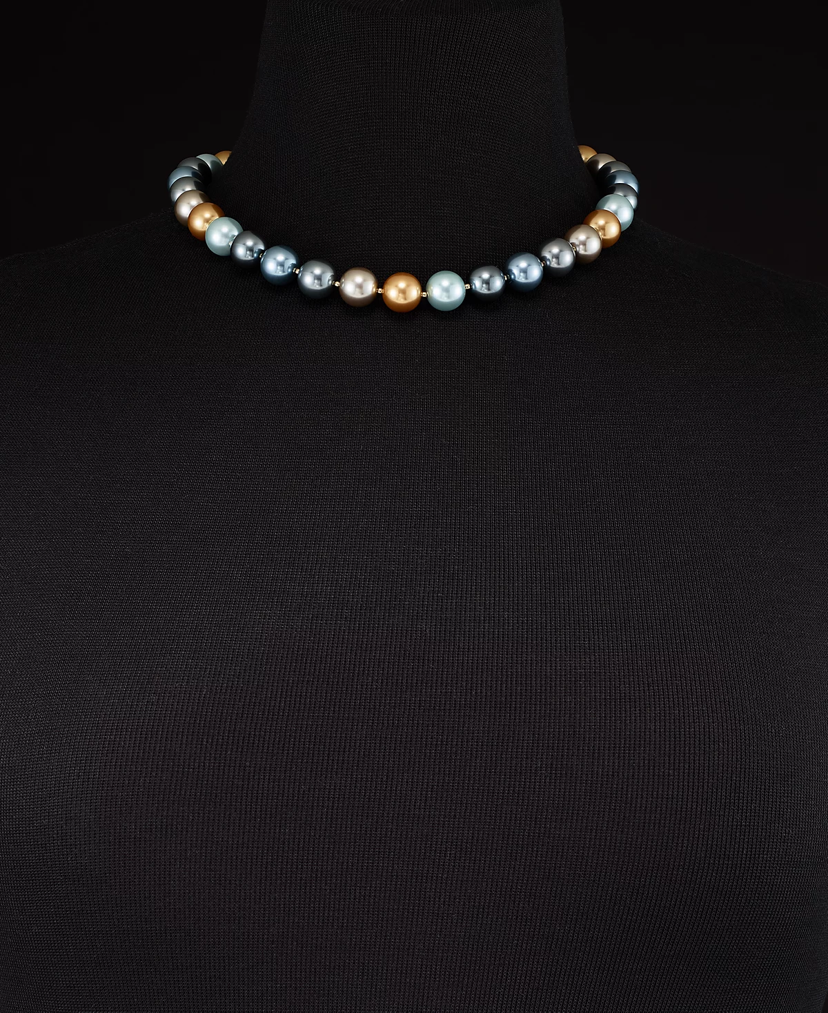 Charter Club Gold-Tone Bead - Color Imitation Pearl All-Around Collar Necklace 16 2 extender Created for Macys 5990₽