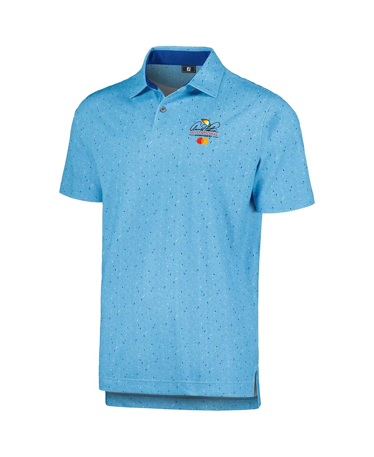 FootJoy Mens Blue Arnold Palmer Invitational Tweed Texture ProDry Stretch Pique Polo 18990₽