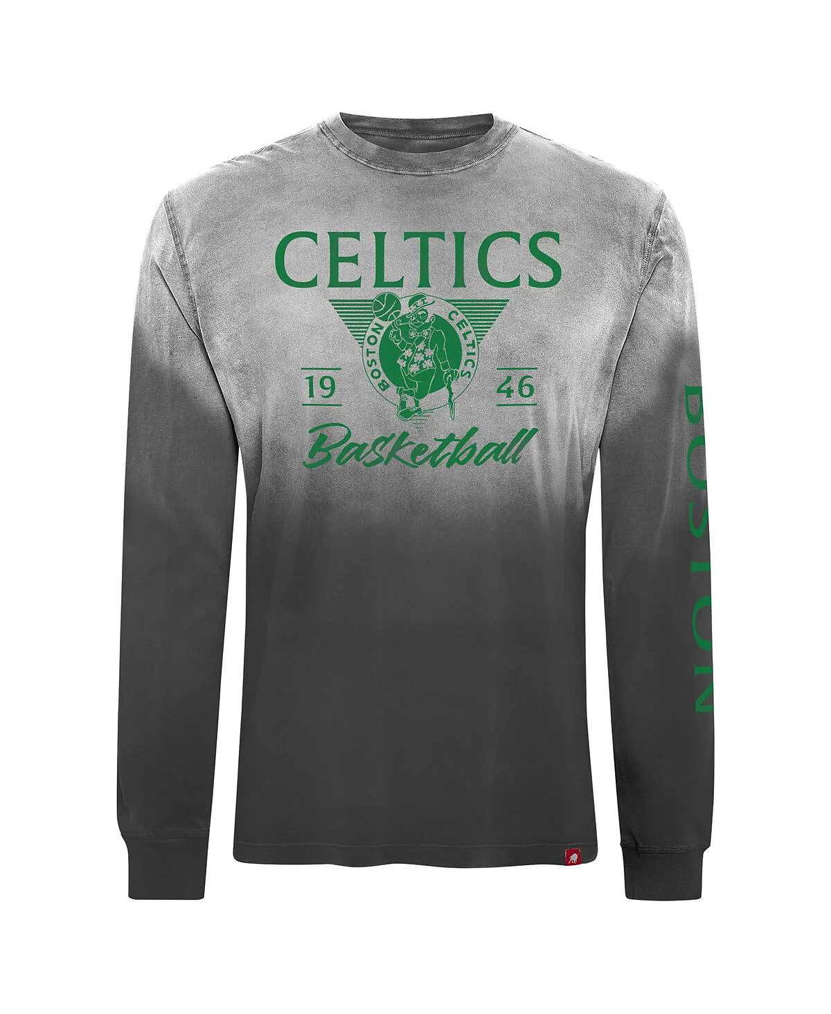 Sportiqe Mens and Womens Black Boston Celtics Mohave Sun-Dipped Long Sleeve T-Shirt 10490₽