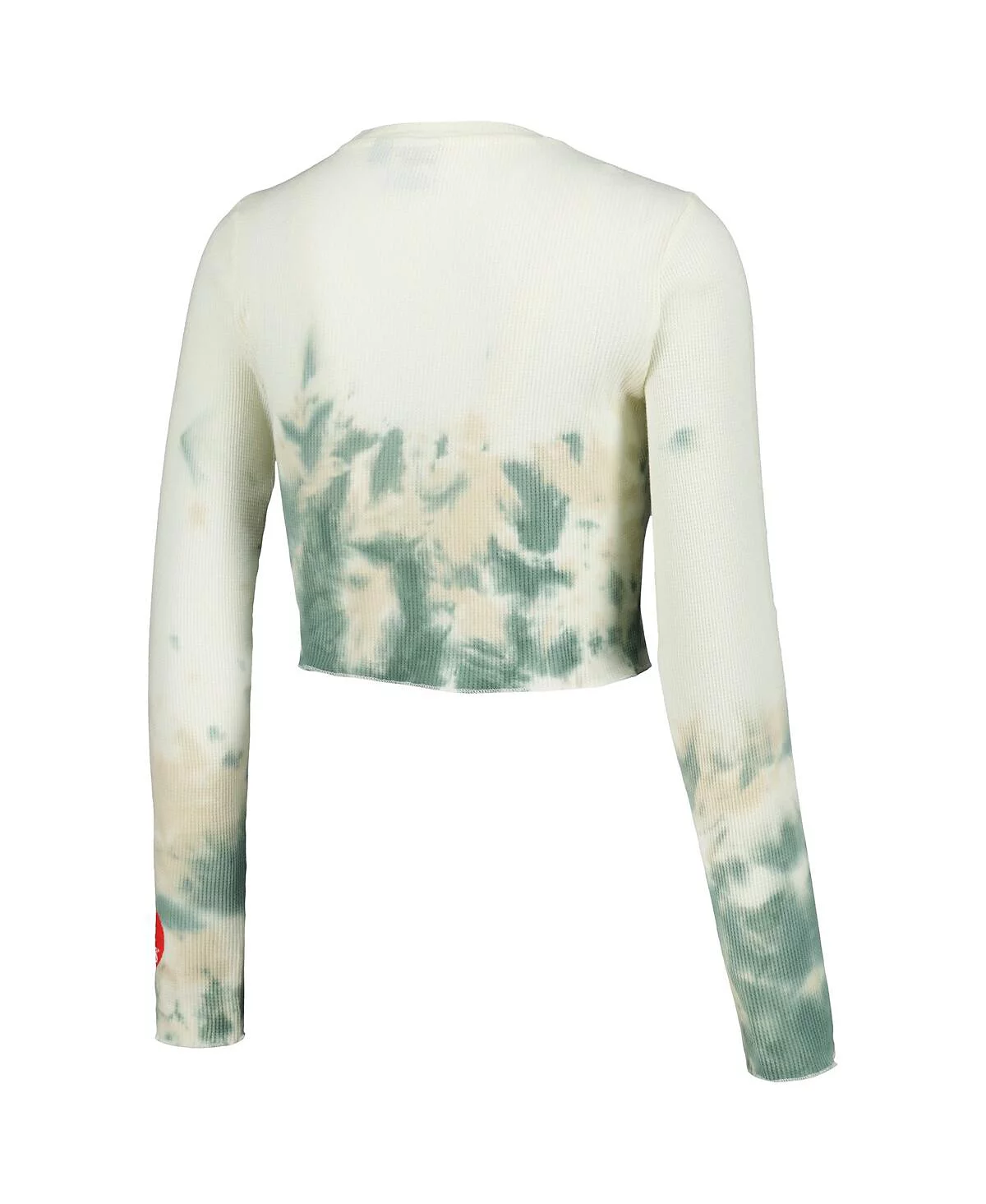Mad Engine Men's and Women's Natural Care Bears Line-Up Tie-Dye Cropped Long Sleeve T-Shirt