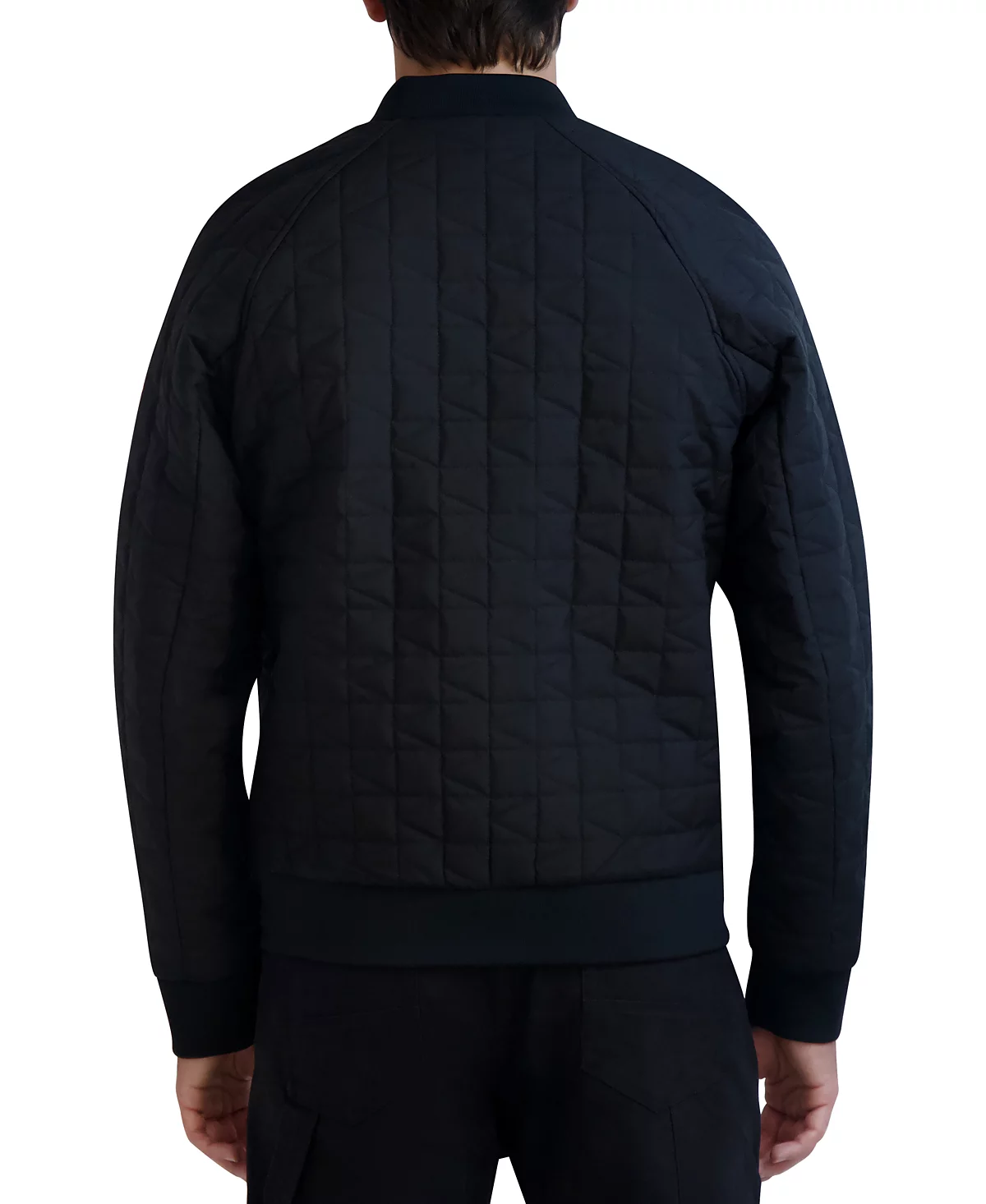 KARL LAGERFELD PARIS Mens Slim-Fit Quilted Bomber Jacket 19290₽
