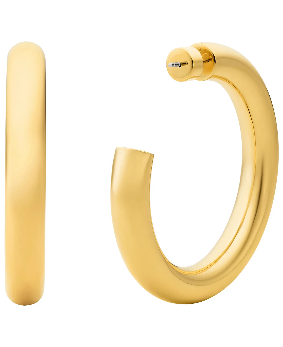 Michael Kors 14K Gold-Plated Brass Tube Hoop Earrings 28590₽
