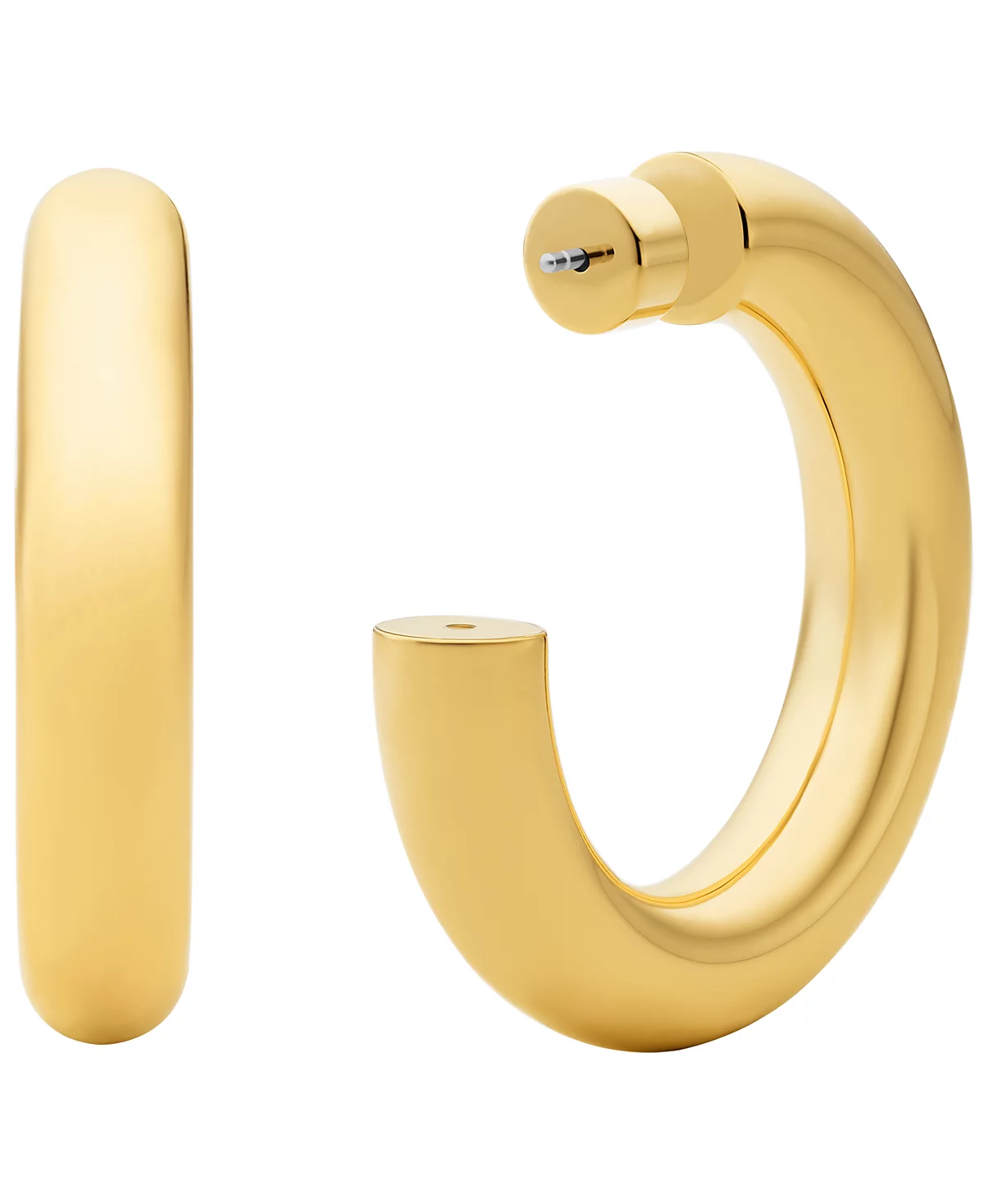 Michael Kors 14K Gold-Plated Brass Tube Hoop Earrings 23790₽