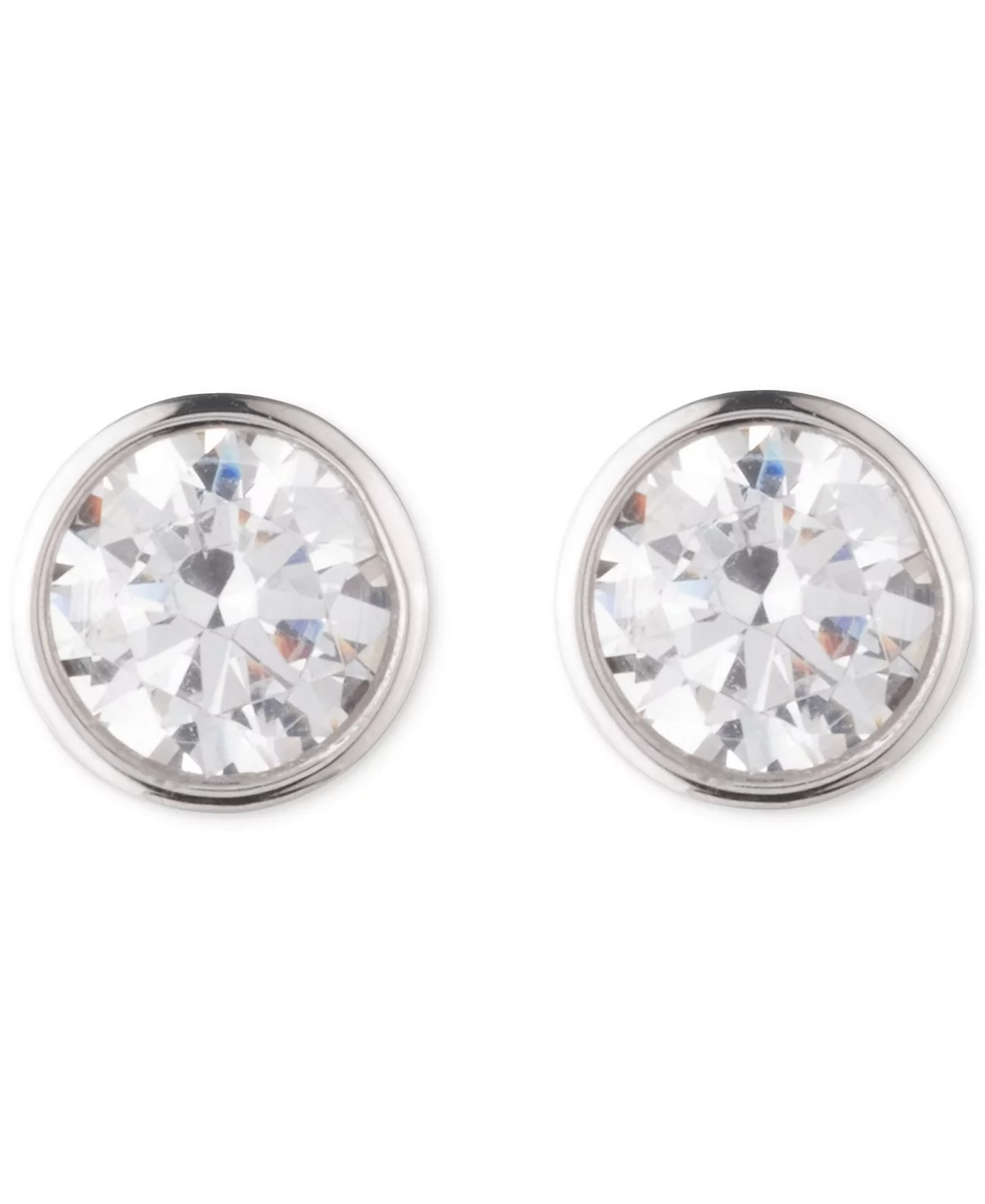 Lauren Ralph Lauren Silver-Tone Round Crystal Stud Earrings 14790₽