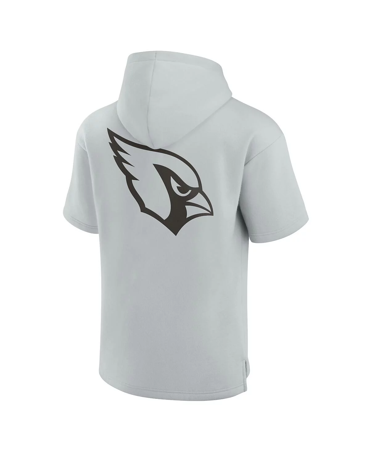 Fanatics Mens and Womens Gray Arizona Cardinals Elements Super Soft Fleece Short Sleeve Pullover Hoodie 14290₽