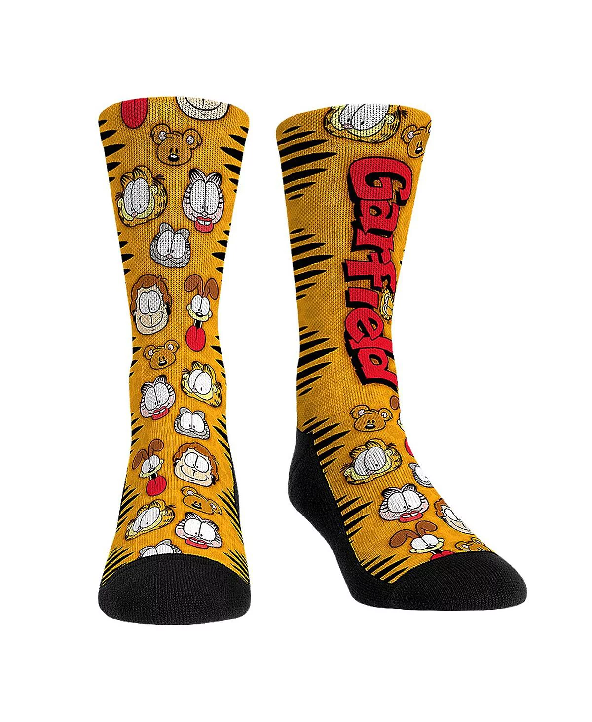 Rock Em Socks Men's and Women's Garfield Famous Faces Crew Socks