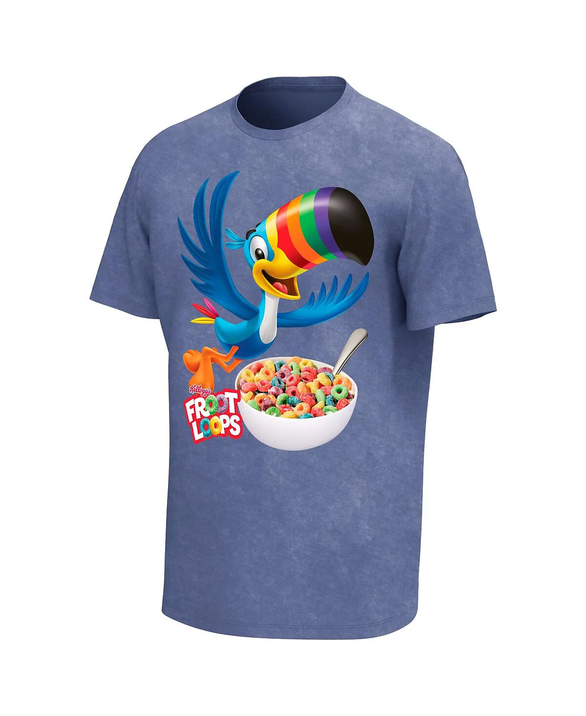 Philcos Mens Blue Fruit Loops Logo Washed T-Shirt 6690₽