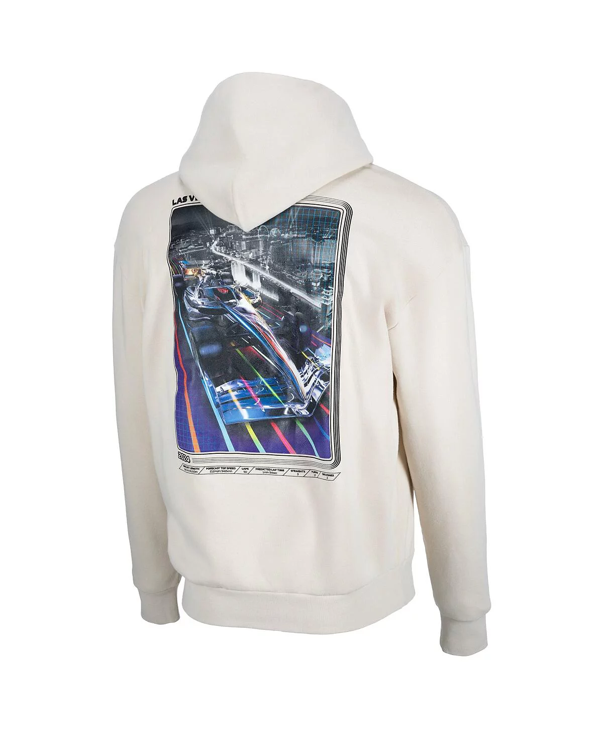 Insomniac Men's and Women's Cream 2024 Las Vegas Grand Prix Classic Pullover Hoodie