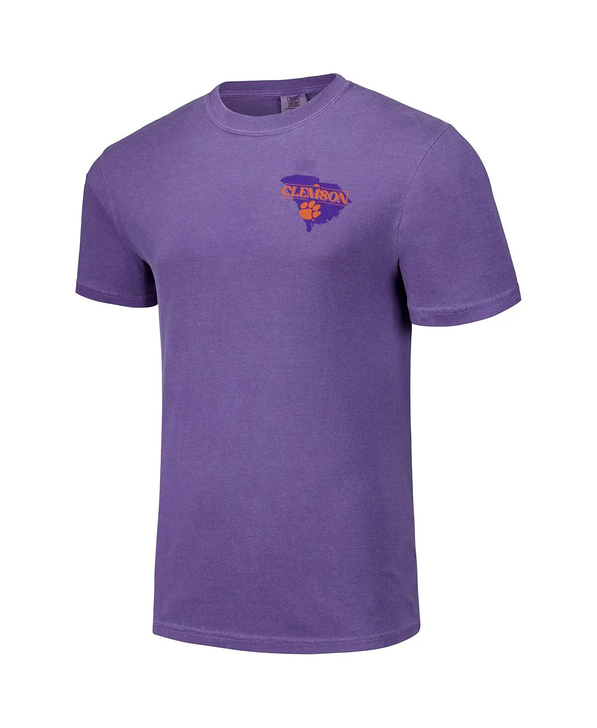 Image One Mens and Womens Purple Clemson Tigers Hyper Local Palmetto Tiger T-Shirt 6690₽