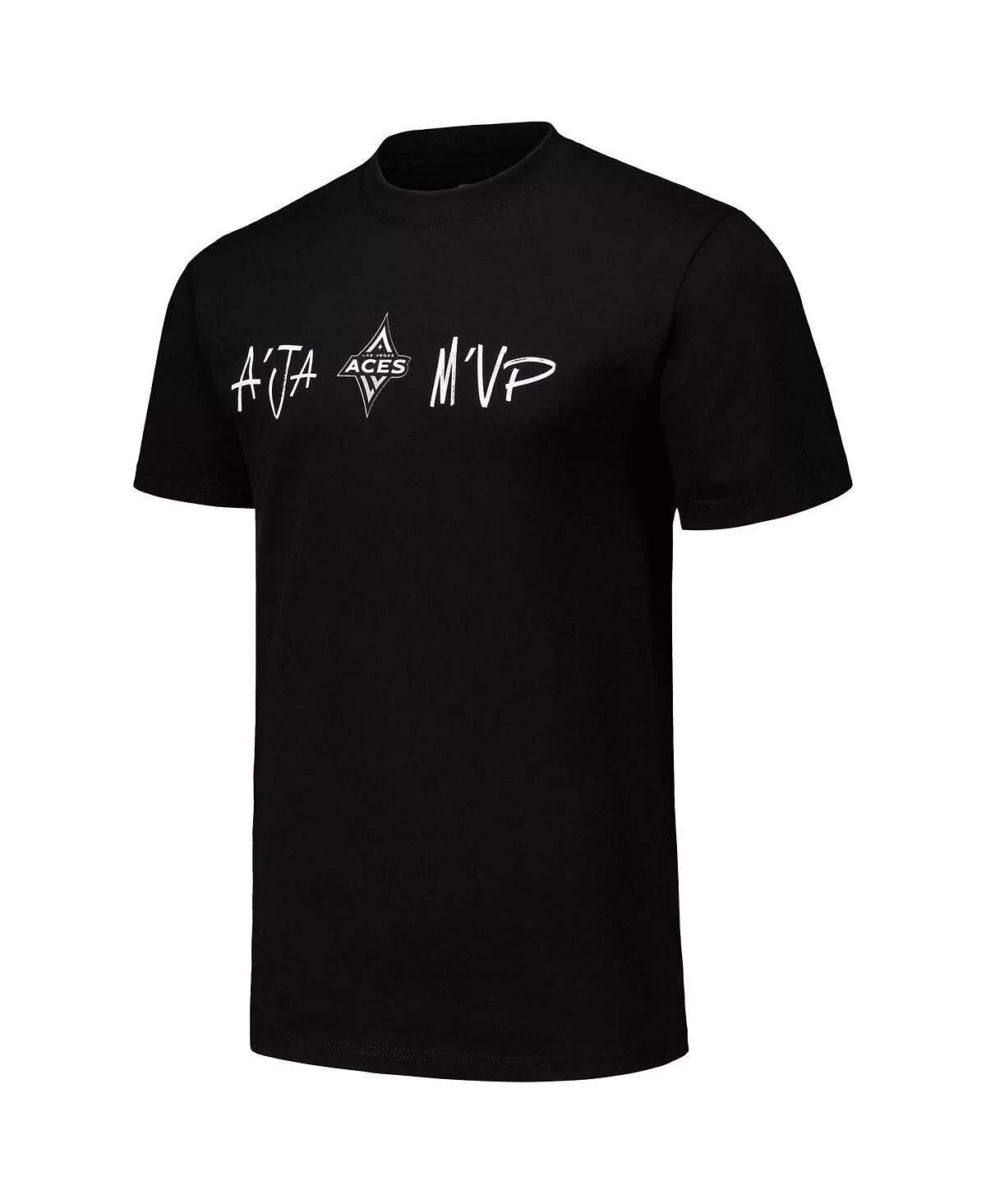 Round21 Men's and Women's A'ja Wilson Black Las Vegas Aces Player Signature Name Number T-Shirt