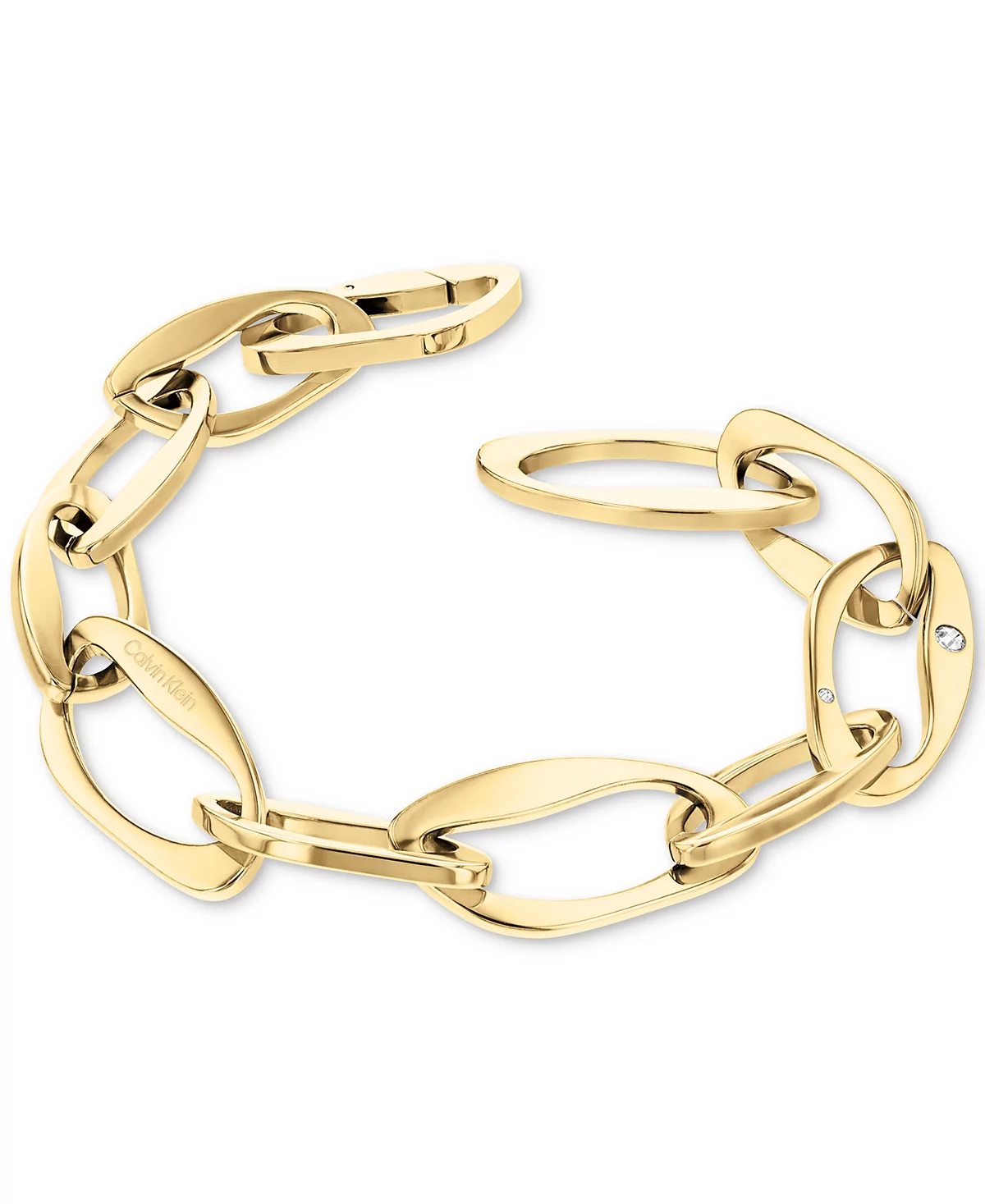 Скульптурный браслет-цепочка из паве Calvin Klein Pavé