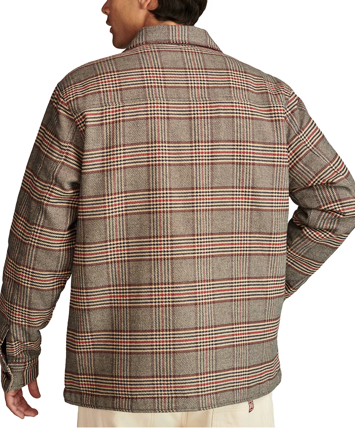 Lucky Brand Mens Plaid Button Front Long Sleeve Shirt Jacket 12890₽