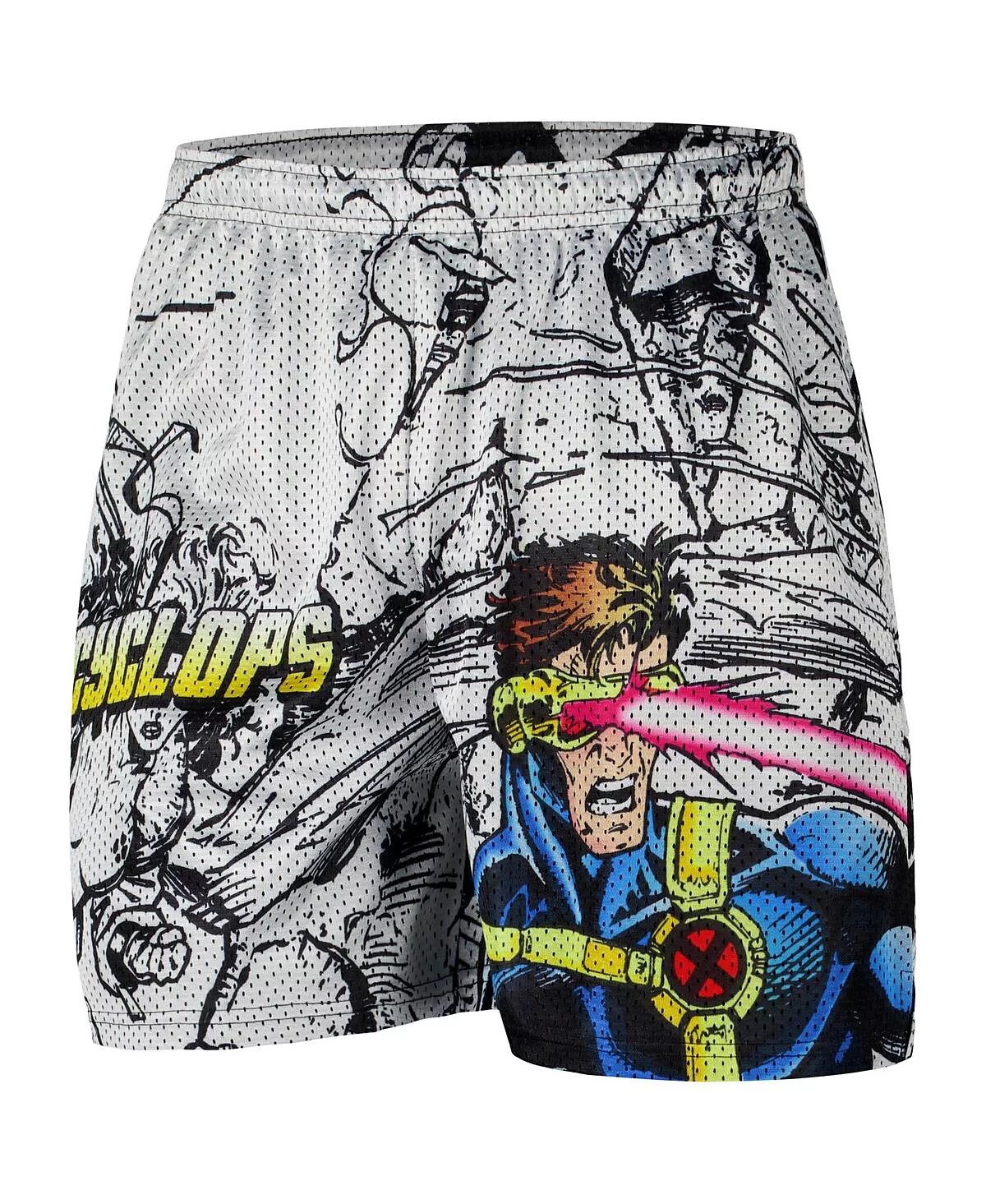 Chalk Line Men's White X-Men Cyclops Retro Shorts
