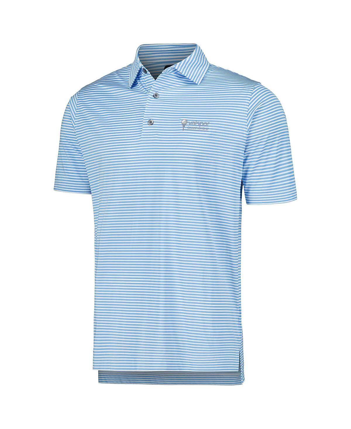 FootJoy Mens Light Blue Valspar Championship Micro Feeder Stripe Lisle ProDry Polo 18090₽