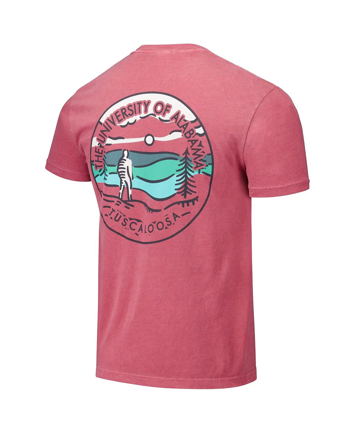 Image One Mens and Womens Crimson Alabama Crimson Tide Scenic Comfort Colors T-Shirt 6690₽