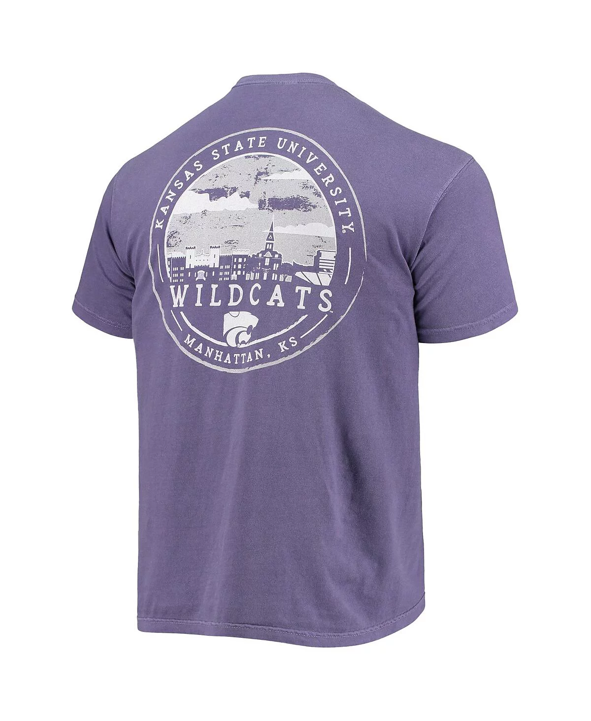 Image One Mens Purple Kansas State Wildcats Circle Campus Scene T-Shirt 6690₽