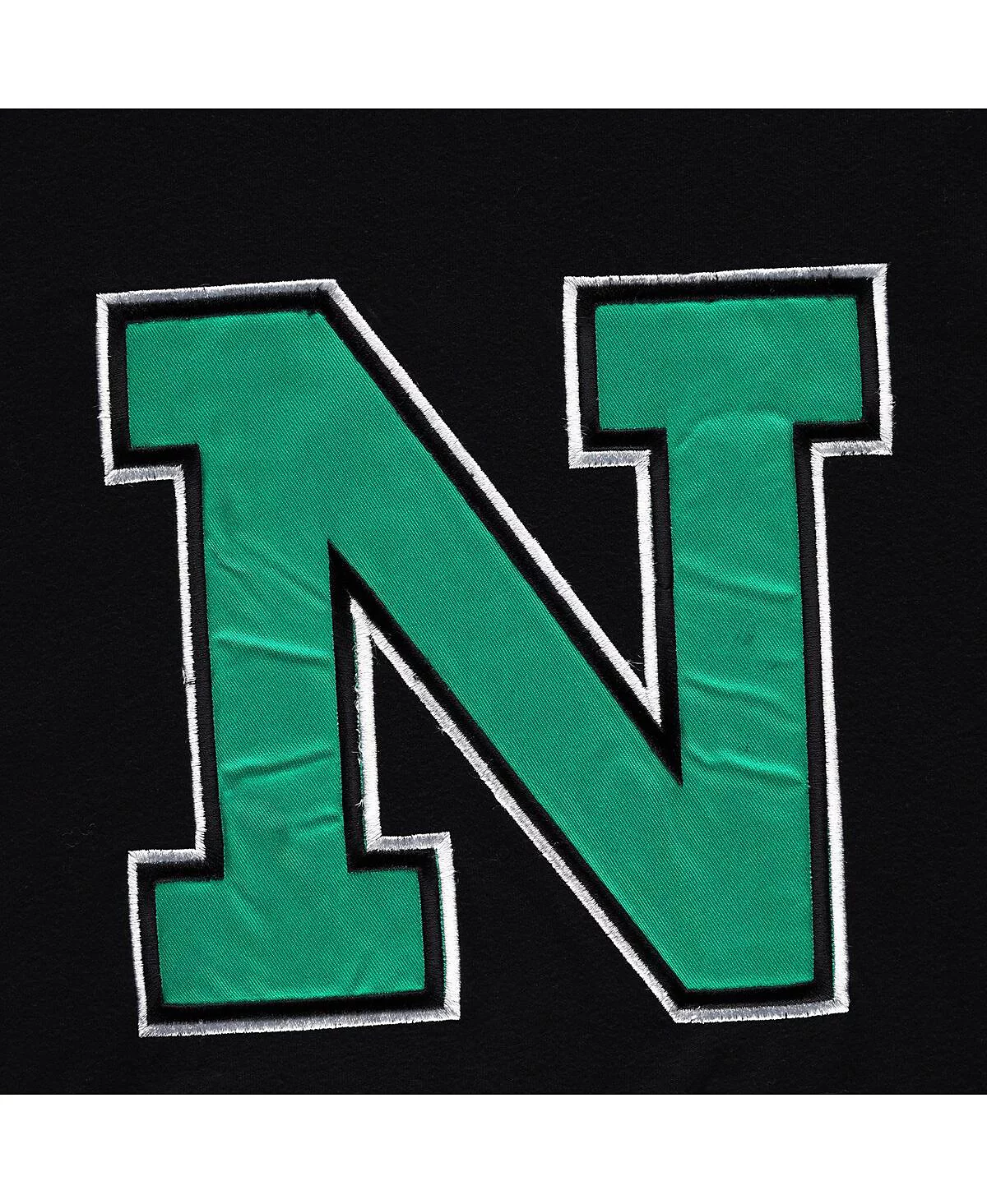 FISLL Men's Black Norfolk State Spartans Applique T-Shirt