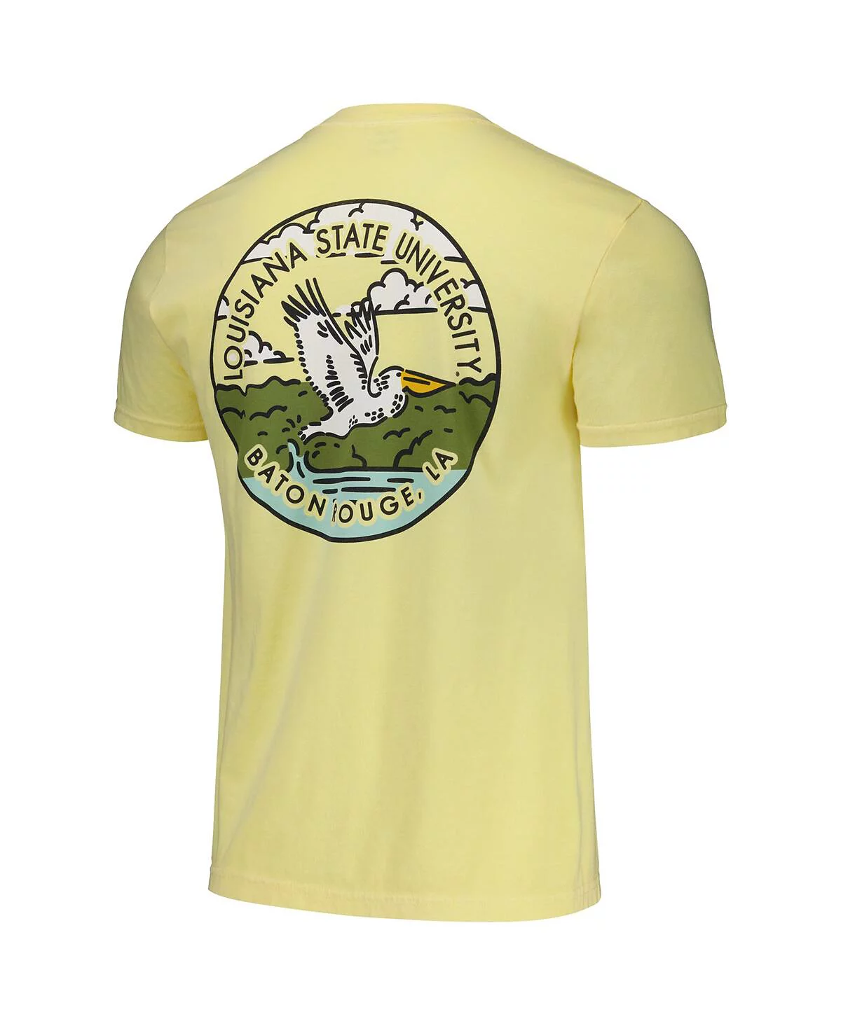 Image One Men's and Women's Gold LSU Tigers Scenic Comfort Colors T-Shirt