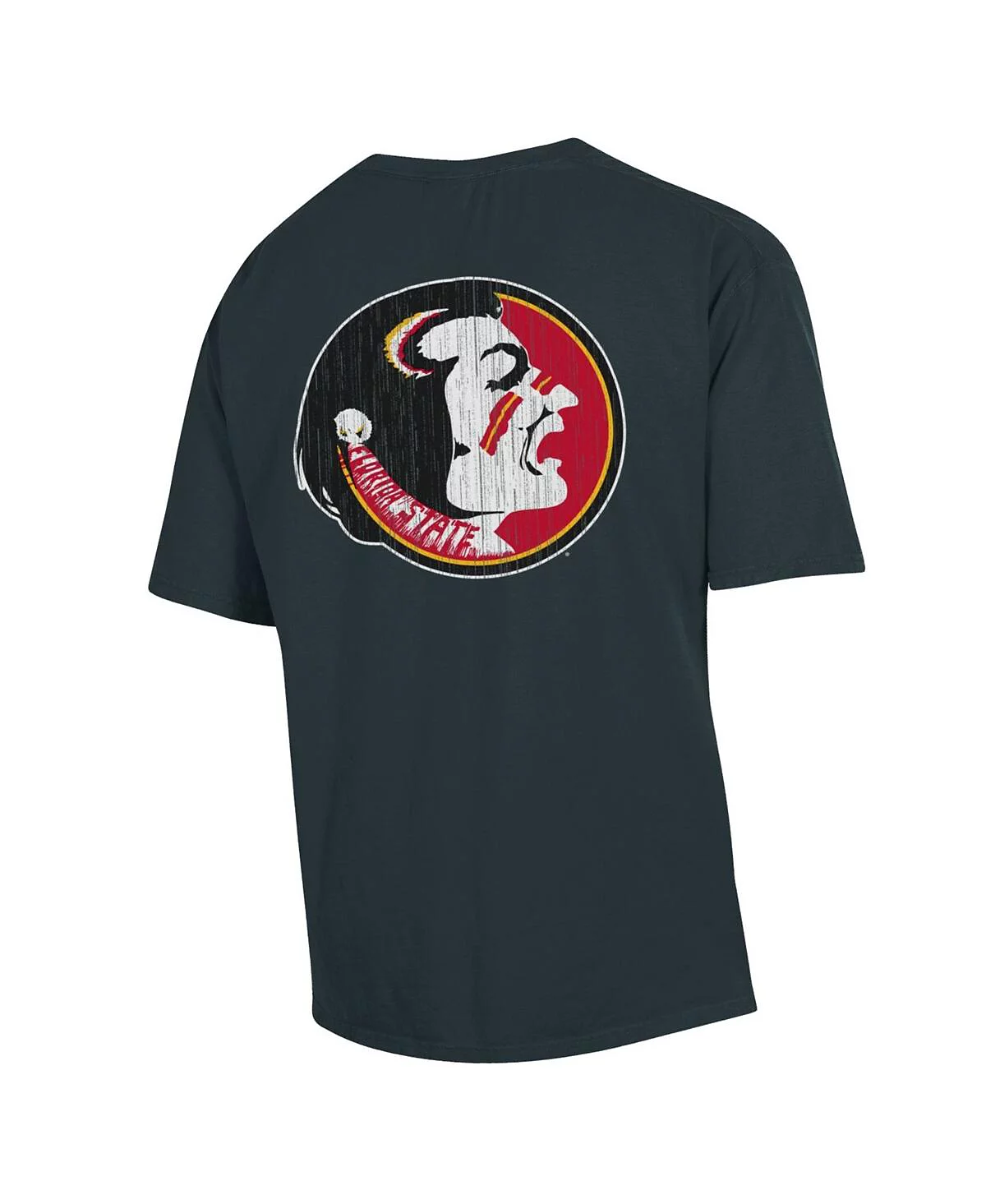 Comfortwash Men's Charcoal Florida State Seminoles Vintage-like Logo T-Shirt