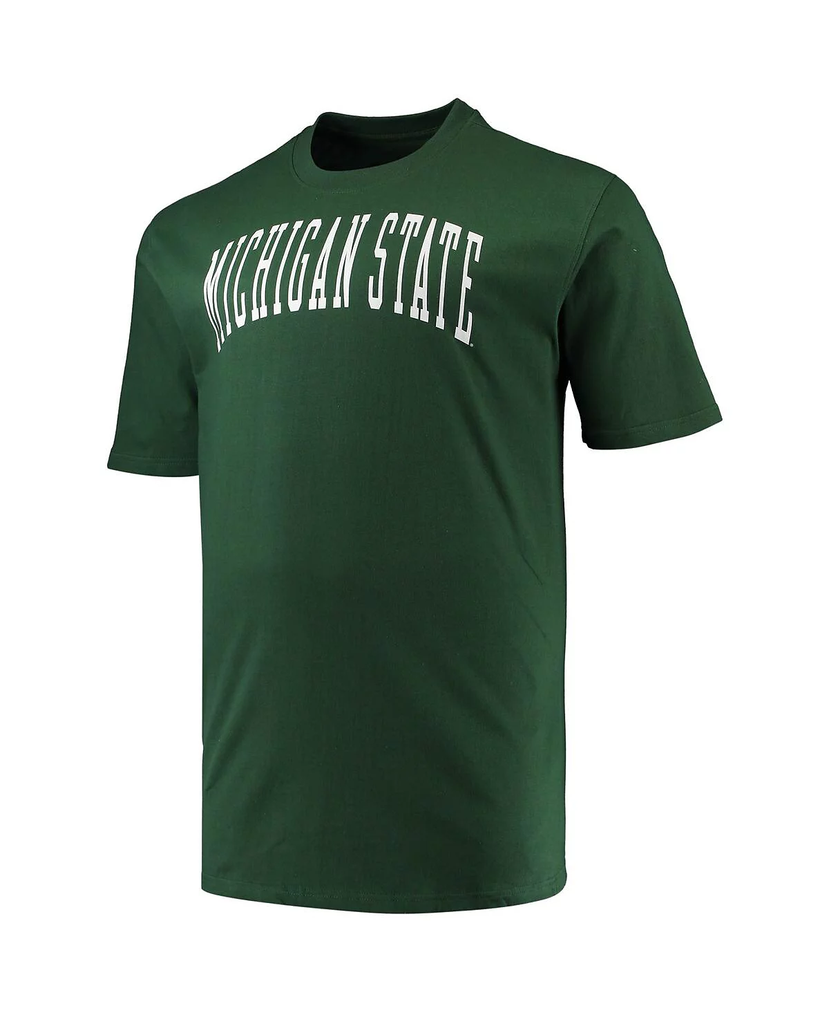 Чемпионская мужская зеленая футболка с логотипом команды Michigan State Spartans Big Tall Arch Team