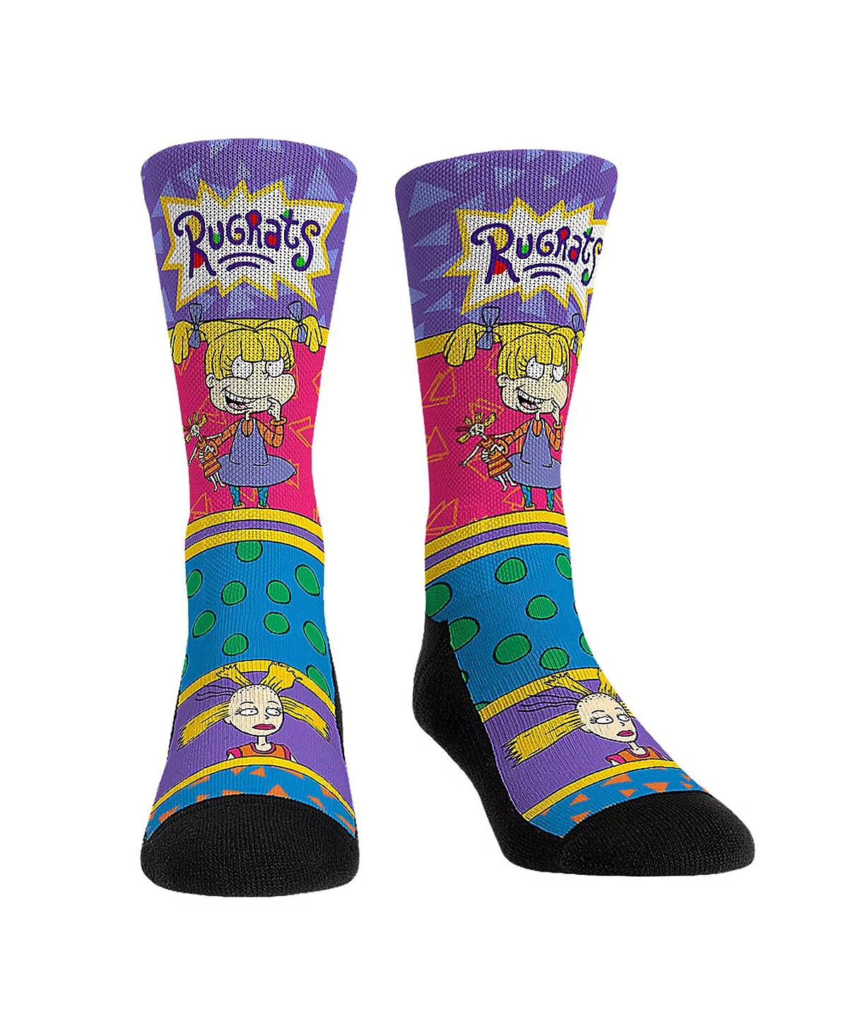 Rock 'Em Men's and Women's Socks Rugrats Angelica Showtime Crew Socks