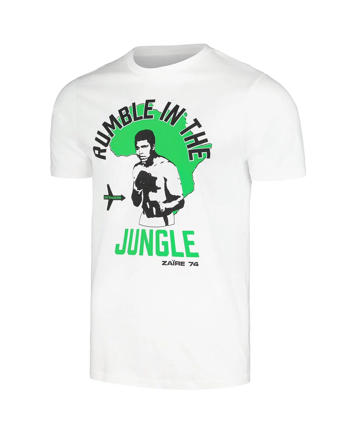 Contenders Clothing Men's and Women's Muhammad Ali White Rumble in the Jungle T-Shirt