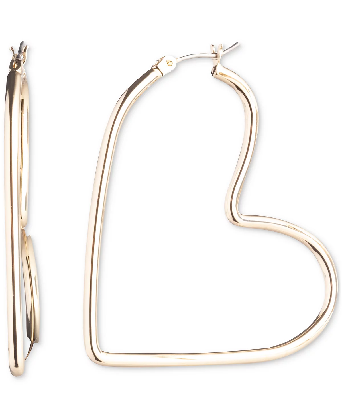 Emily in Paris Gold-Tone Medium Heart Hoop Earrings 7990₽