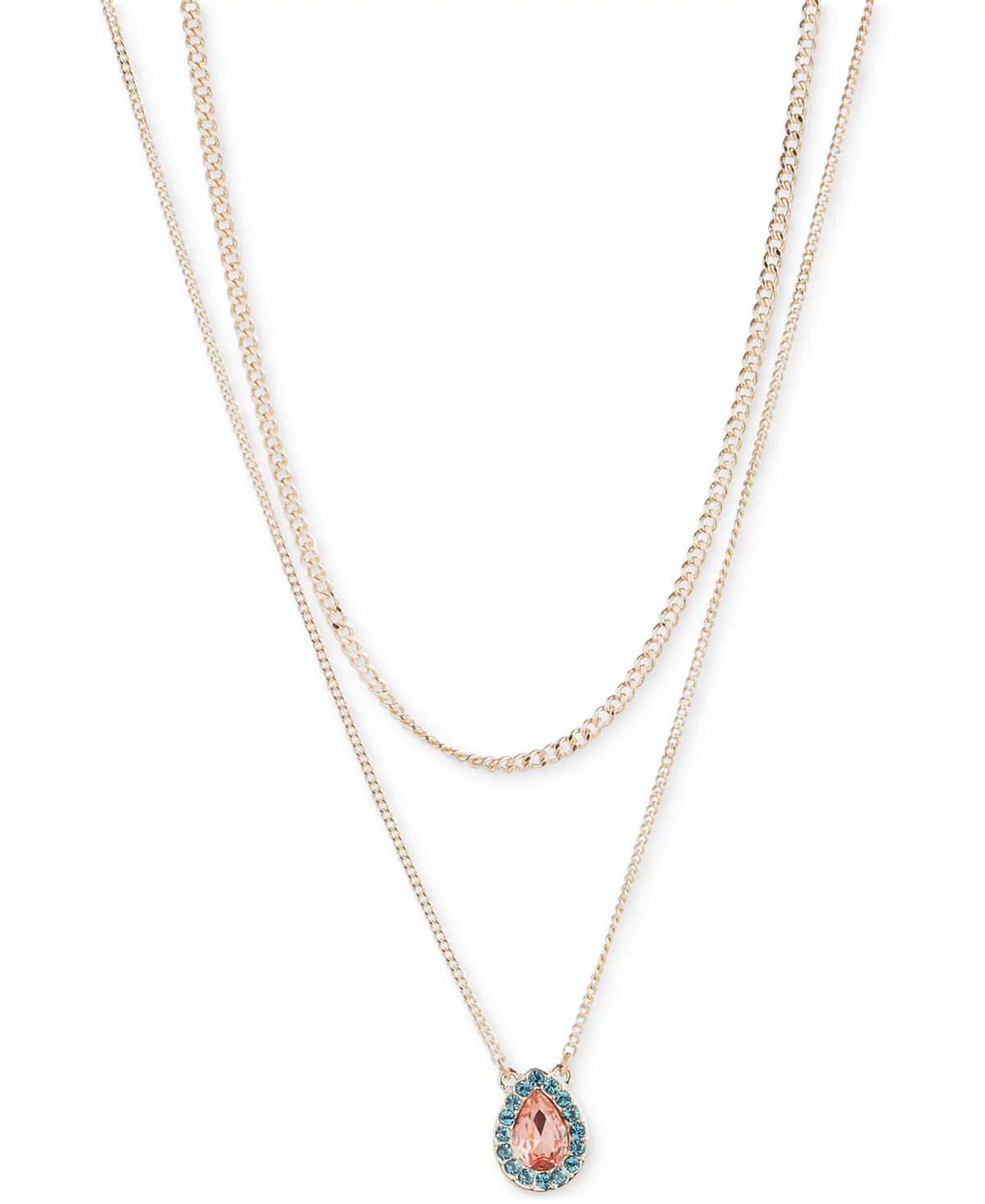 Ожерелье Emily in Paris с имитацией золотистого жемчуга и многослойным камнем Halo Stone удлинитель 16 дюймов 3 дюйма 8590₽