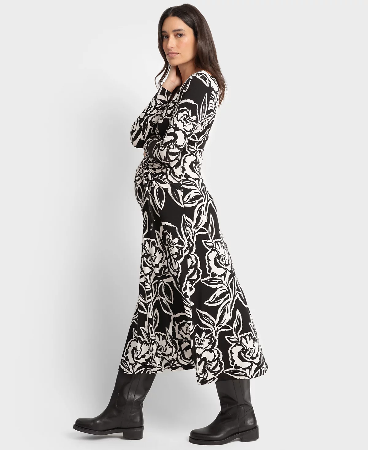 Seraphine Women's Maternity Drawstring Midi Dress