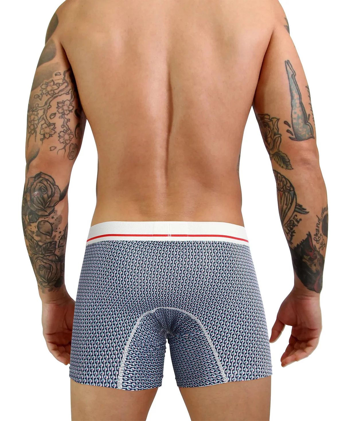 Mosmann Australia Men's Blue Geo Trunks