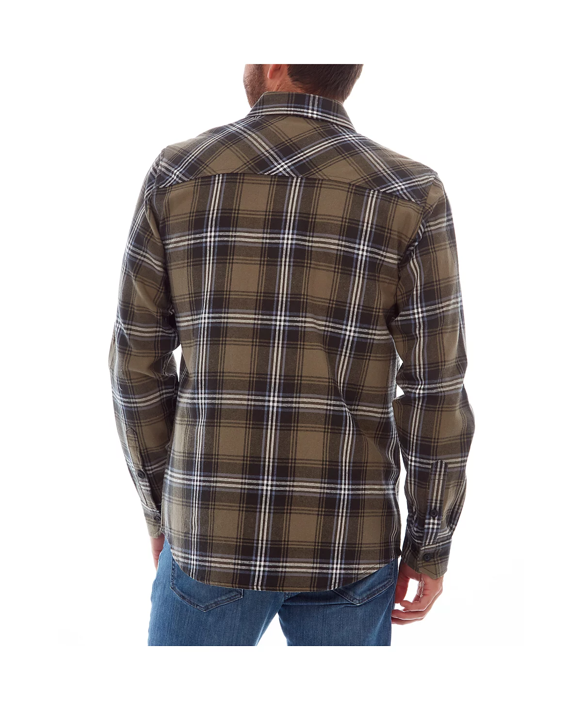 PX Men's Clothing Long Sleeve Flannel Shirt