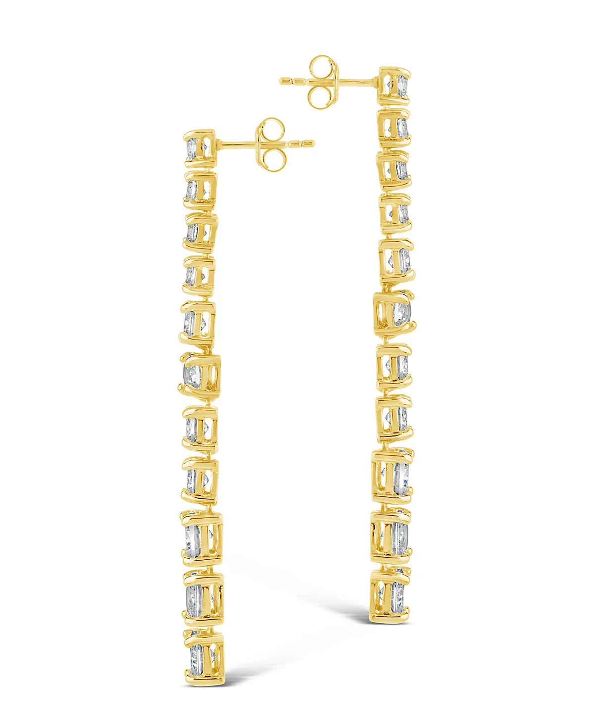 Sterling Forever Natasha Cubic Zirconia Drop Stud Earrings