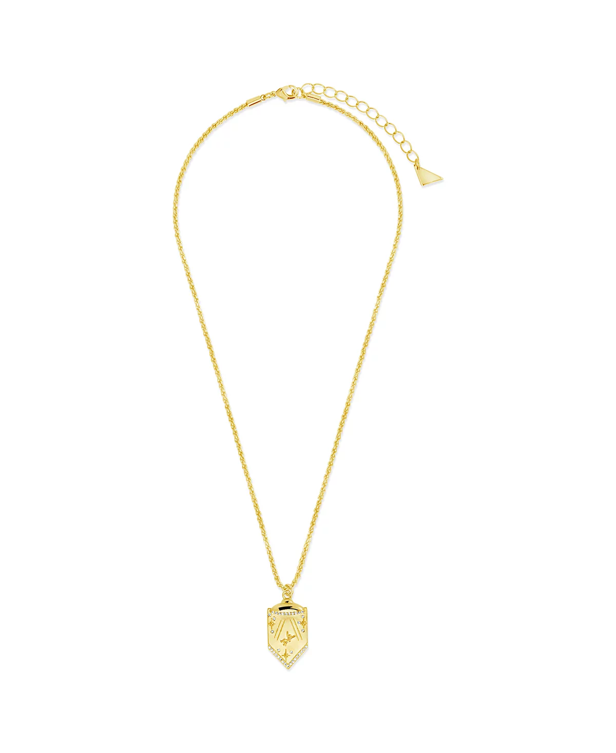 Ожерелье с подвеской из кубического циркония Sterling Forever Beam Me Up