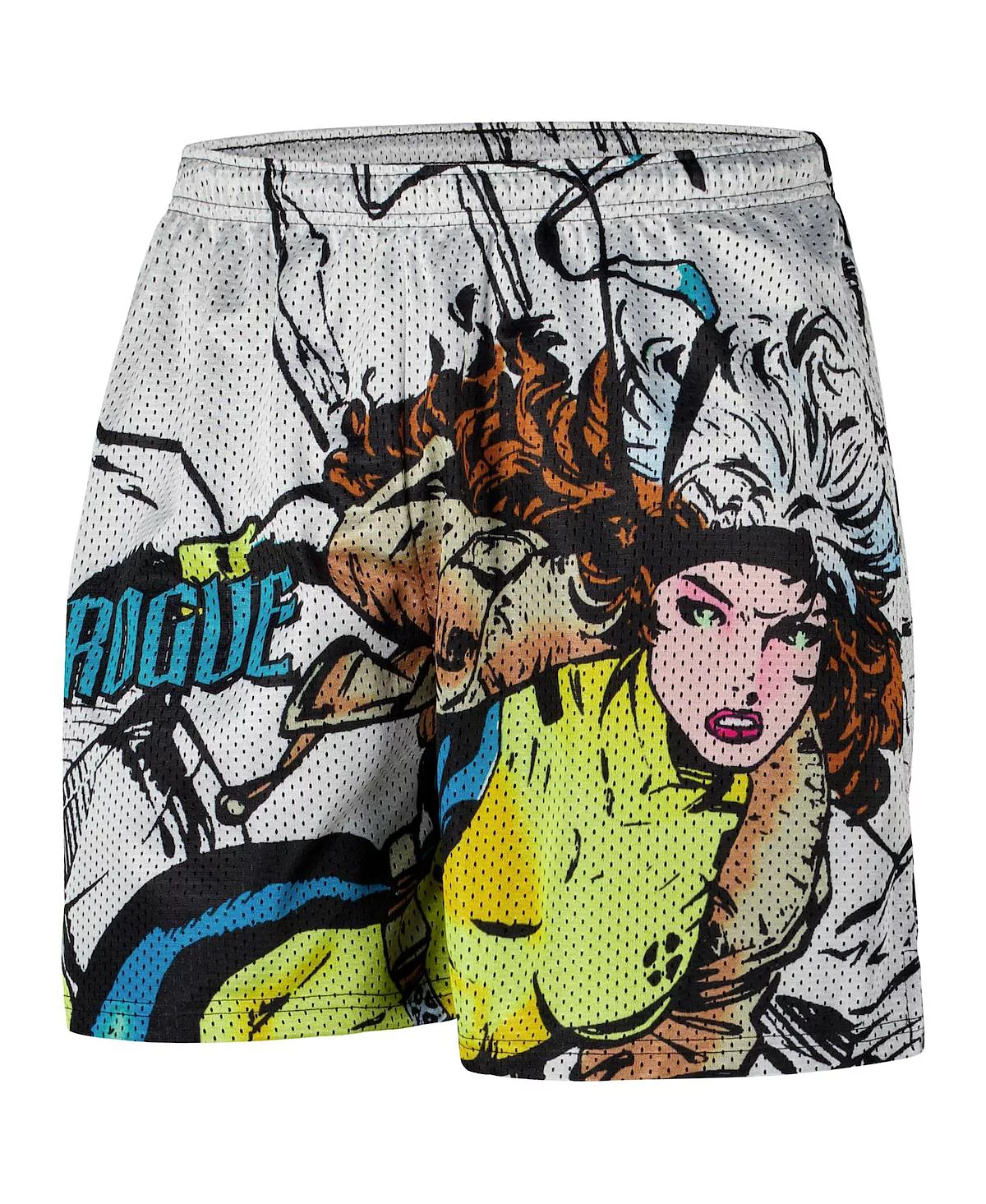 Chalk Line Men's White X-Men Rogue Retro Shorts