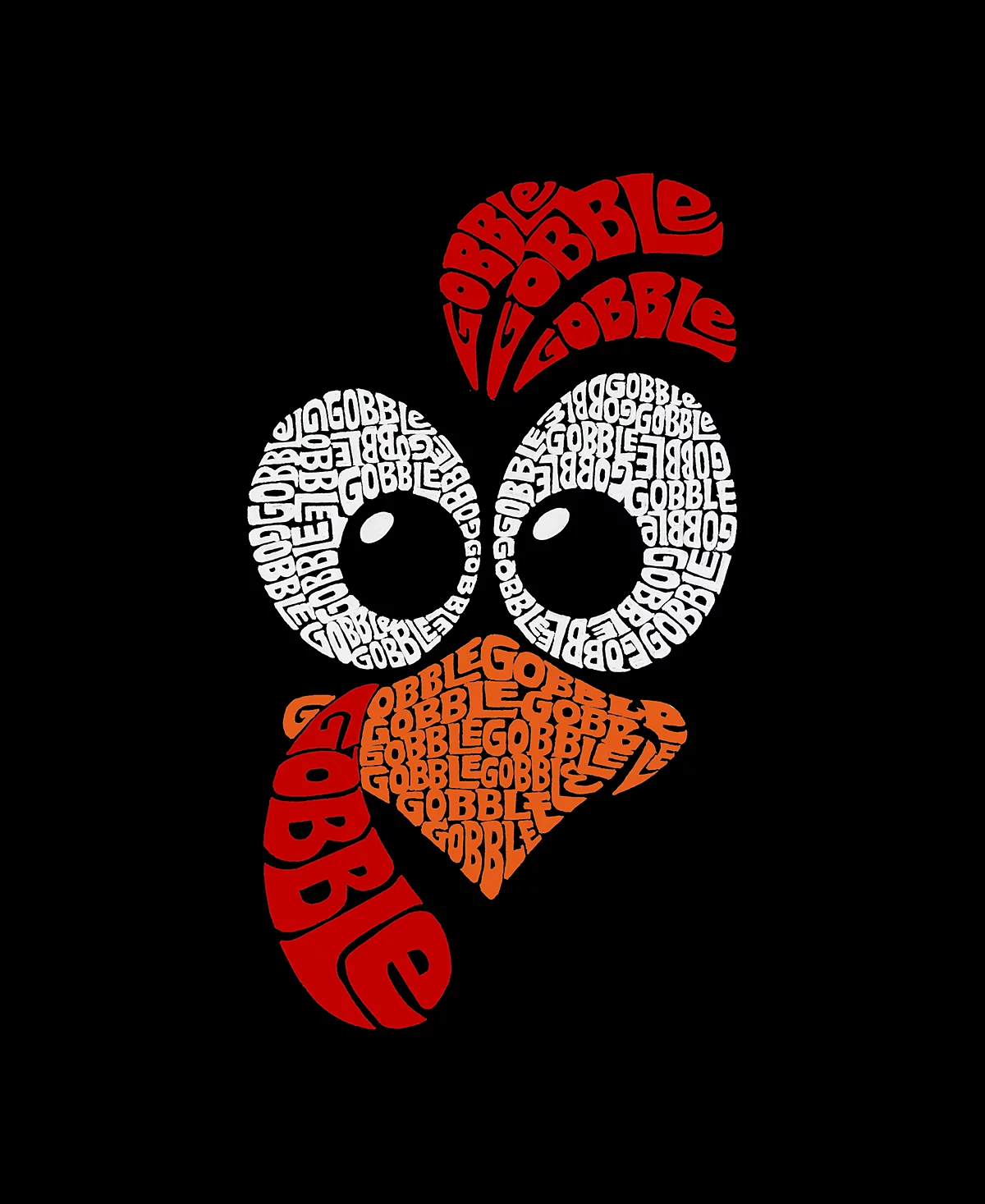 LA Pop Art Mens Turkey Face Raglan Baseball Word Art T-Shirt 6690₽