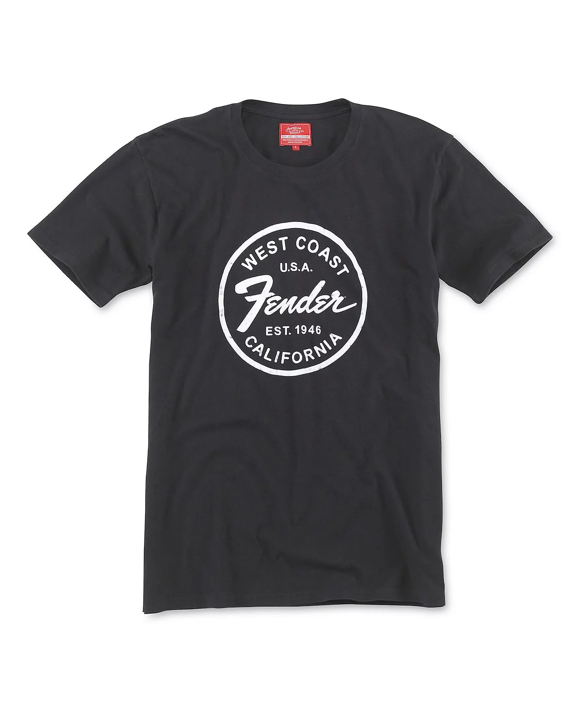 American Needle Mens and Womens Black Fender Logo T-Shirt 6890₽