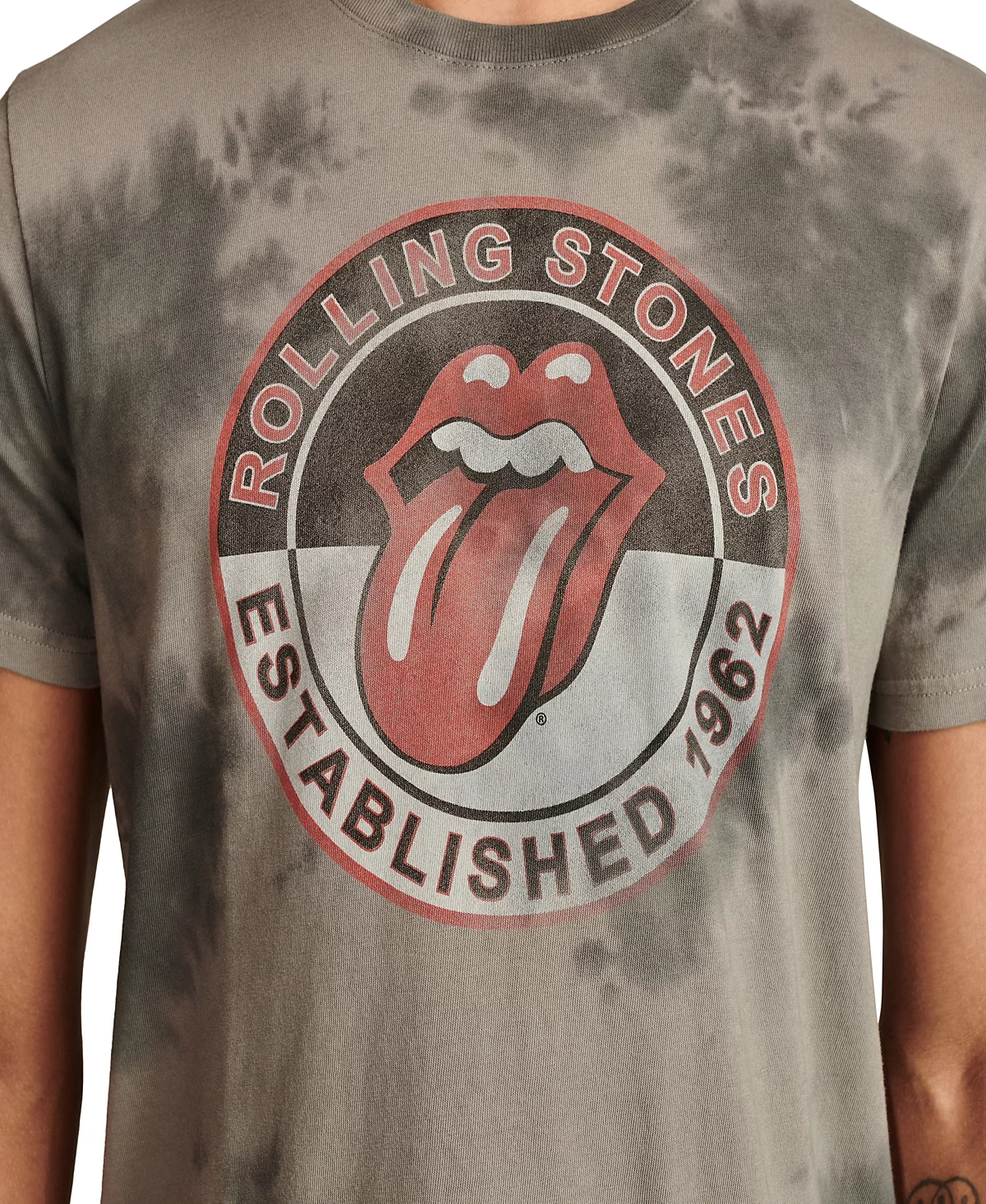 Lucky Brand Mens Rolling Stone Circle T-Shirts 2990₽