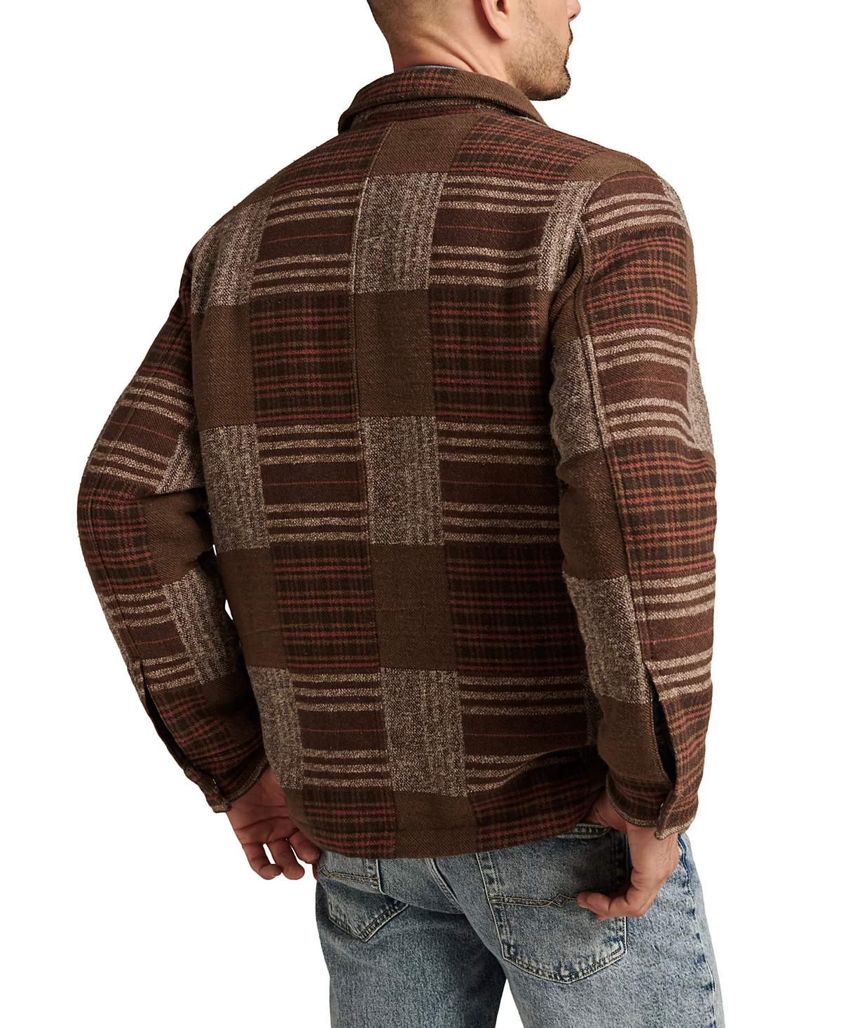 Lucky Brand Mens Patchwork Chore Coat 32190₽