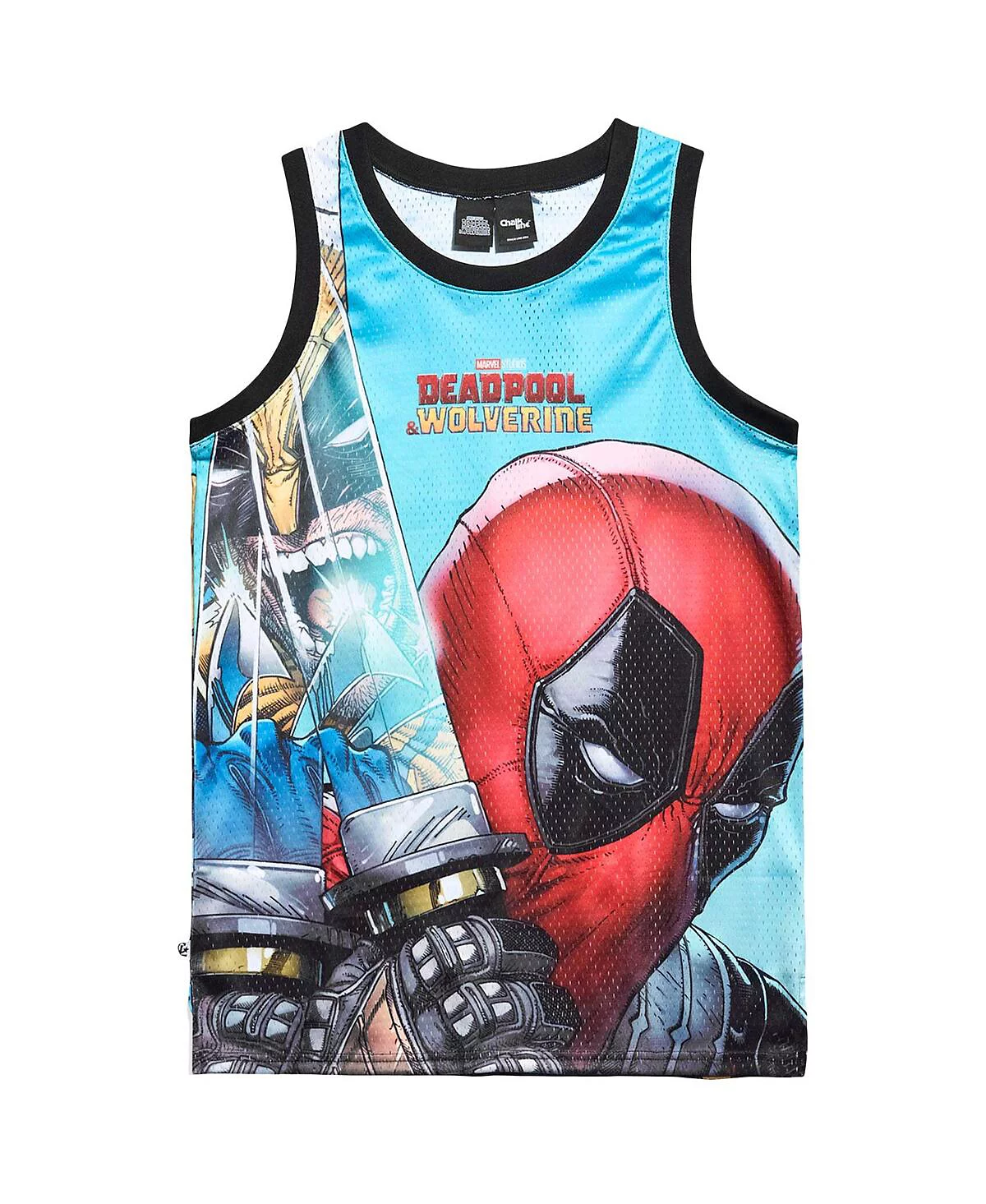 Chalk Line Men's Light Blue Deadpool Wolverine Homage Venice Jersey