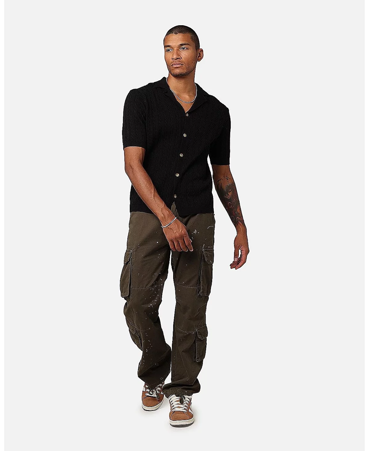 XXIII Mens Terry Knit Button Up Shirt 10290₽