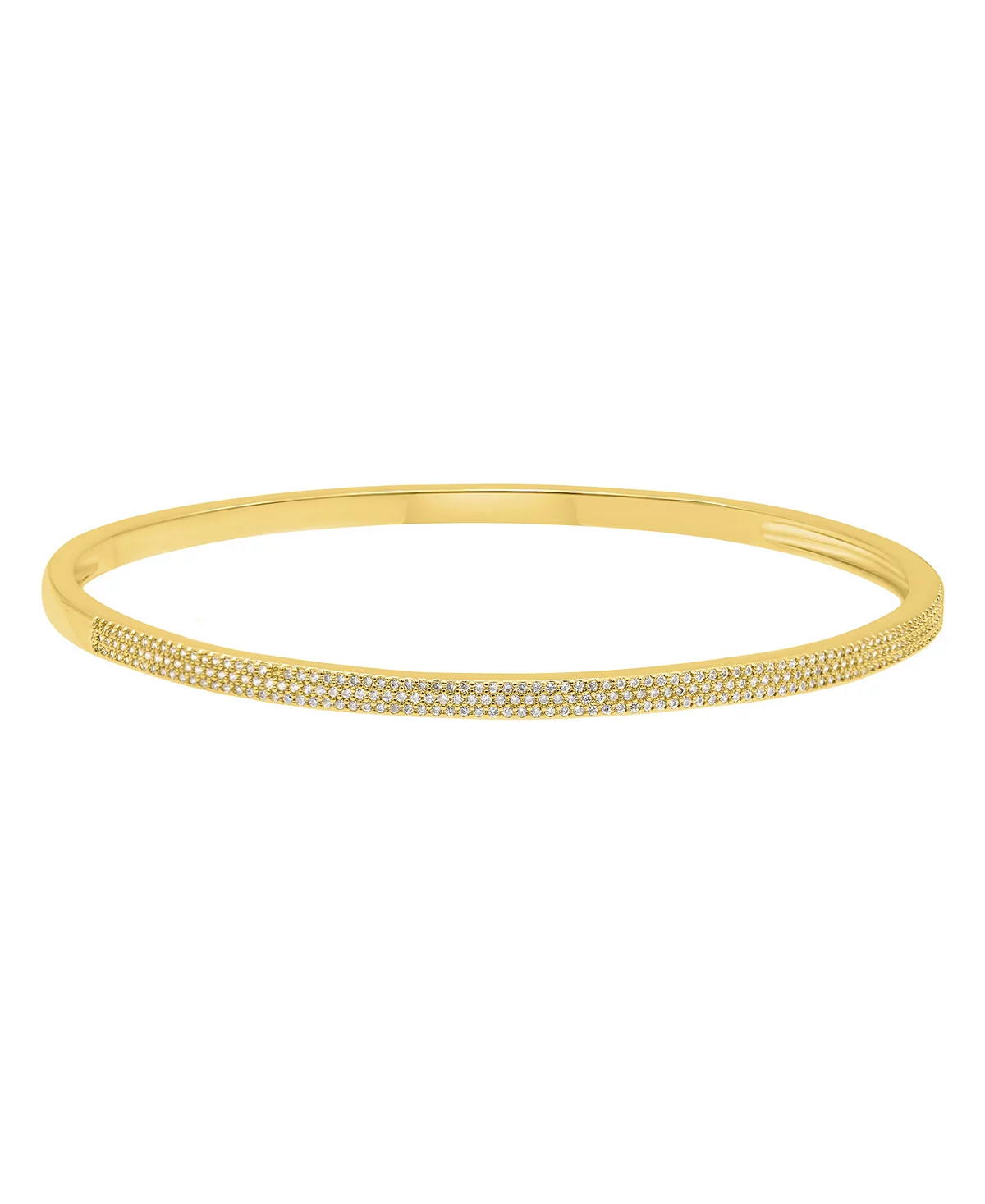ADORNIA Gold Marquis and Pave Stacking Bangle Bracelet Set
