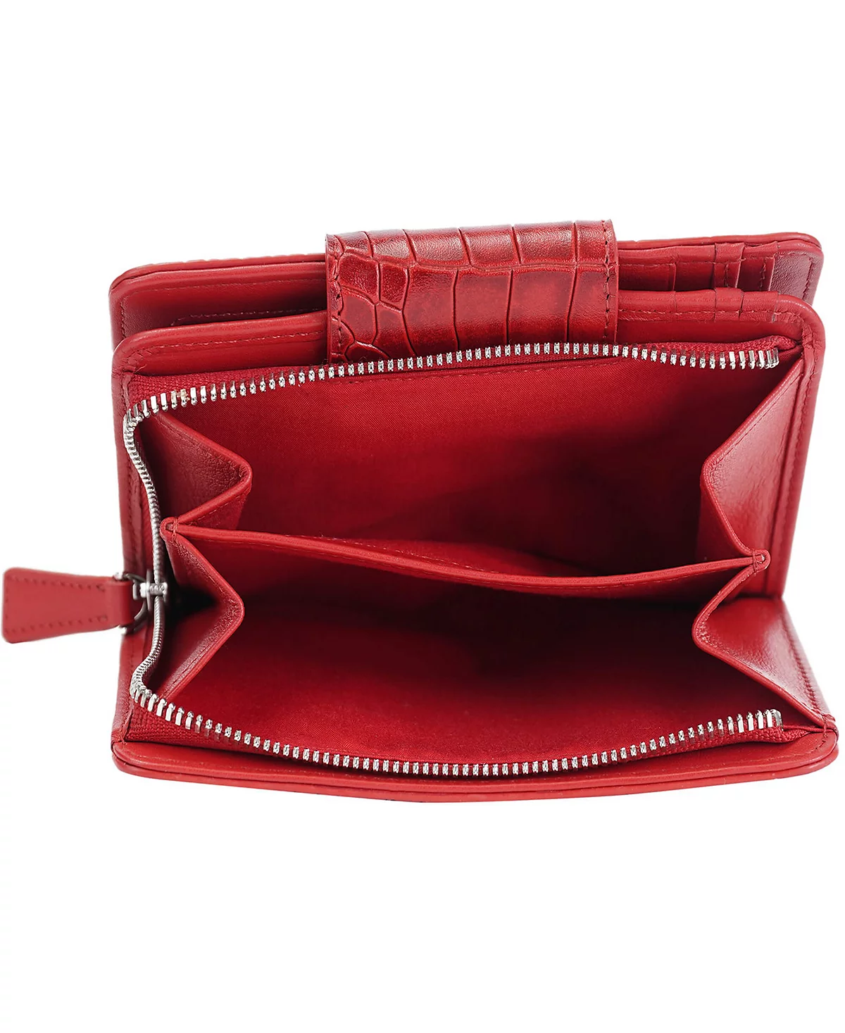 Mancini Womens Croco2 RFID Secure Clutch Wallet 14290₽