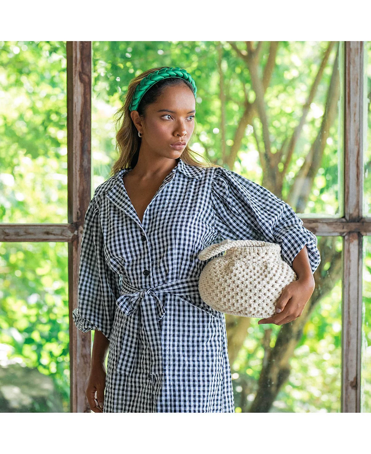 Off White NAGA Macrame Bucket Bag 21690₽